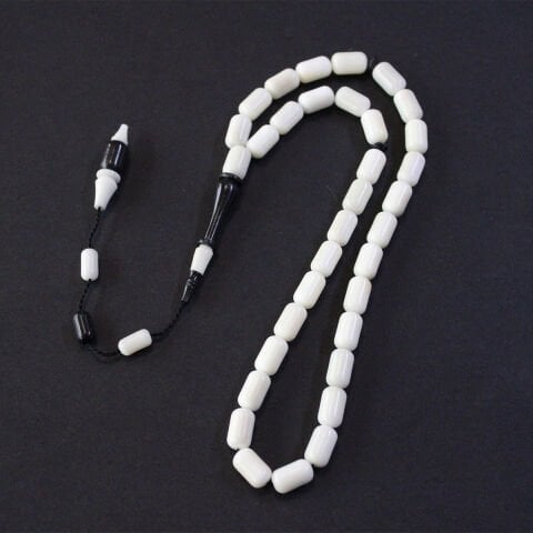 Yerli Atölye İşçiliği Narçıl & Abanoz Ağacı Tespih 7*11 (mm)