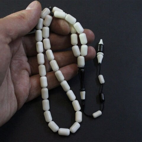 Yerli Atölye İşçiliği Narçıl & Abanoz Ağacı Tespih 7*11 (mm)