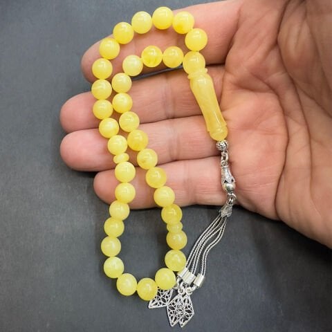 Kaliningrad Küre Damla Kehribar Tespih 8 (mm)-4