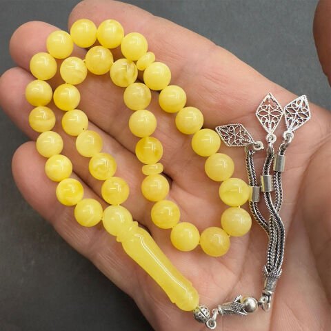 Kaliningrad Küre Damla Kehribar Tespih 8 (mm)-4