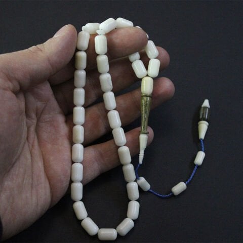 Yerli Atölye İşçiliği Narçıl & Yeşil Pelesenk Tespih 7*11 (mm)