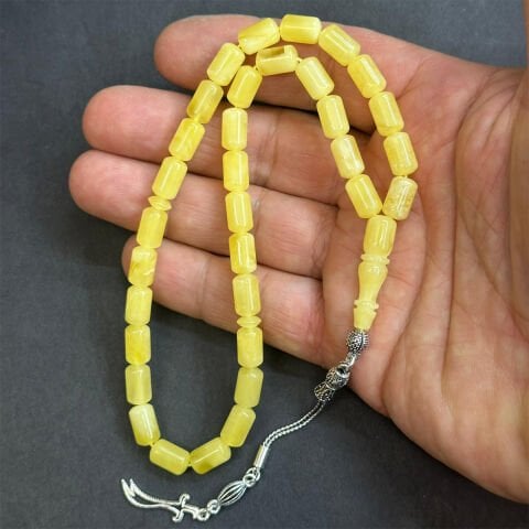 Kaliningrad Damla Kehribar Kapsül Tespih 6*10 (mm)