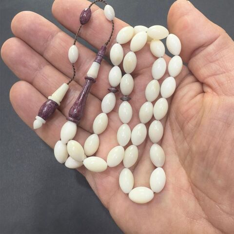 Yerli Atölye İşçiliği Narçıl & Morgül Beyzi Tespih 7*11 (mm)