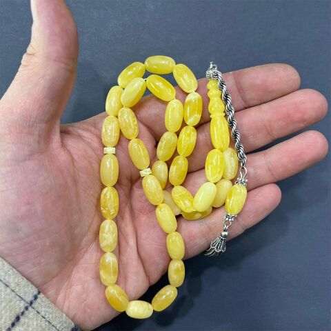 Kaliningrad Damla Kehribar Kapsül Tespih 8*15 (mm)