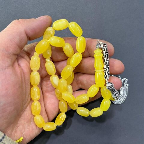 Kaliningrad Damla Kehribar Kapsül Tespih 9*15 (mm)