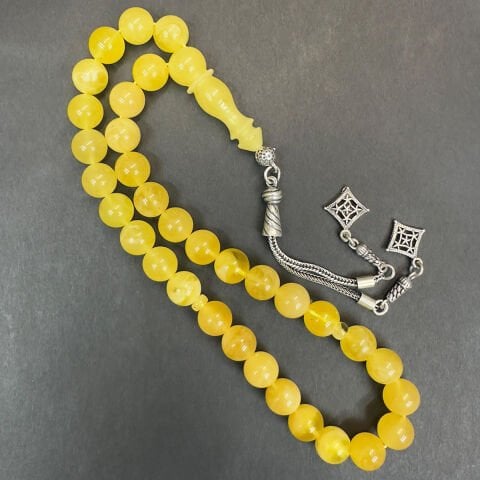 Kaliningrad Damla Kehribar Küre Tespih 9 (mm)-1