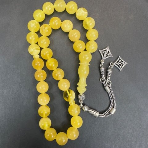 Kaliningrad Damla Kehribar Küre Tespih 9 (mm)-1