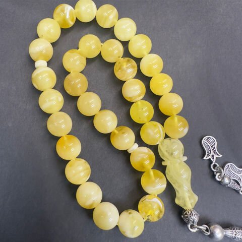 Kaliningrad Damla Kehribar Küre Tespih 9 (mm)-2