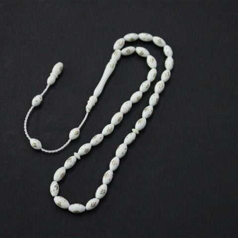 Pirinç Baklava İşlemeli Deve Kemiği 5*9 (mm)