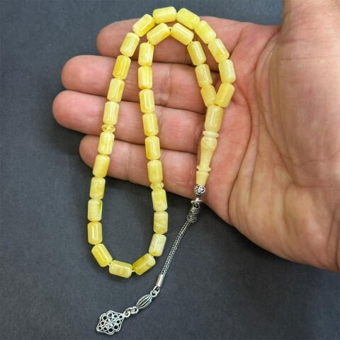 Kaliningrad Damla Kehribar Kapsül Tespih 6*10 (mm)-2