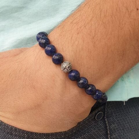 Lapis Lazuli Doğal Taş Bileklik
