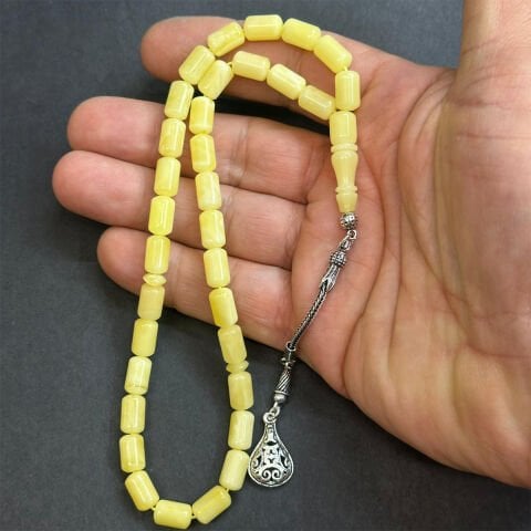 Kaliningrad Damla Kehribar Kapsül Tespih 6*10 (mm)-3