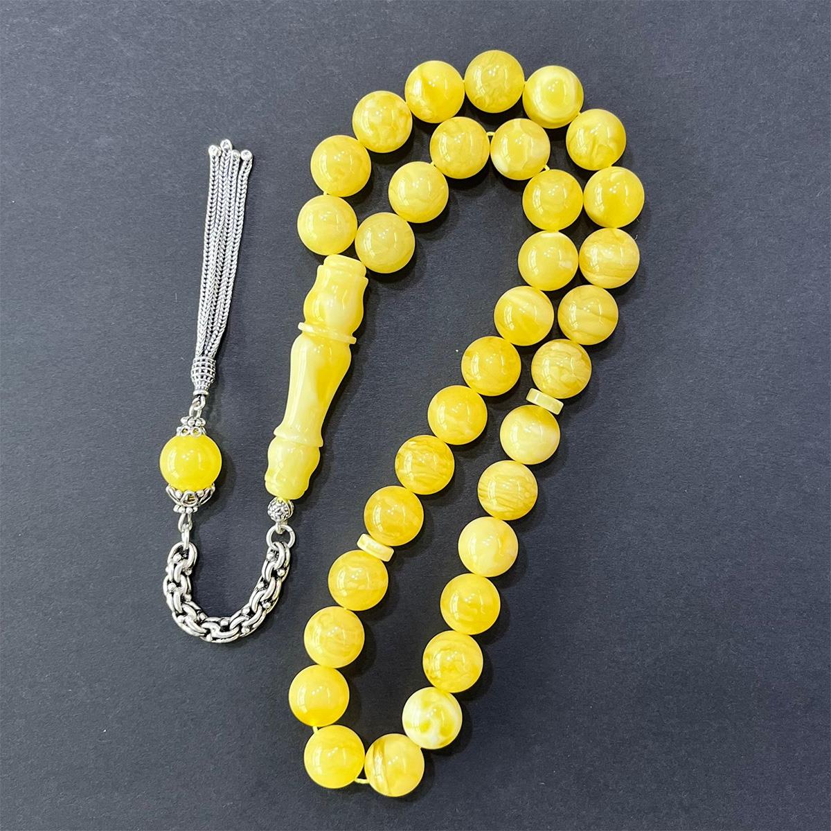 Akça Kaliningrad Damla Kehribar Küre Tespih 11,5 (mm)