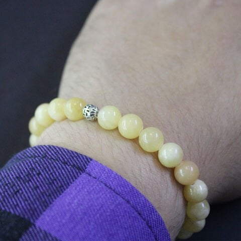 Kalsit Doğal Taş Bileklik