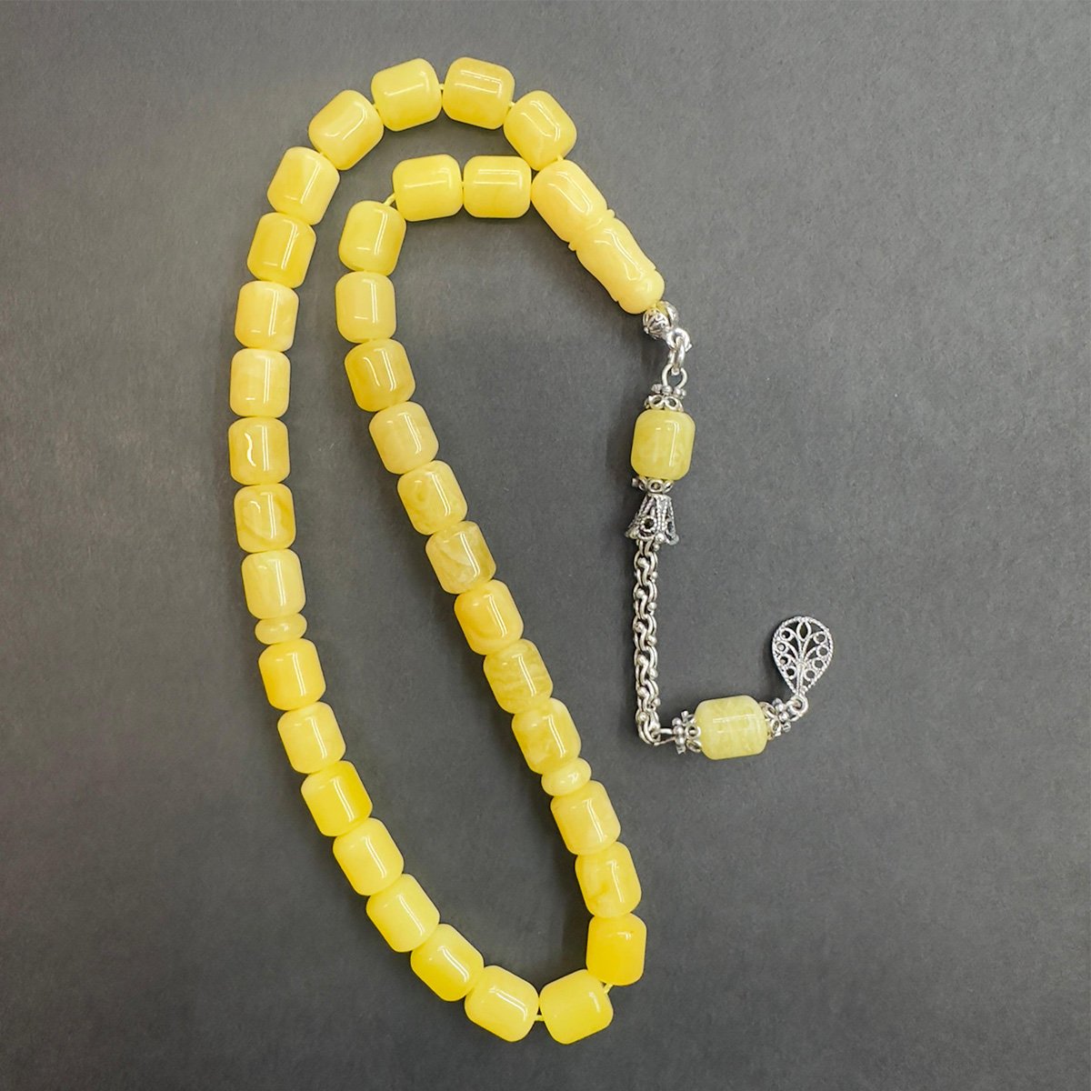 Kaliningrad Damla Kehribar Kapsül Tespih 8*9 (mm)