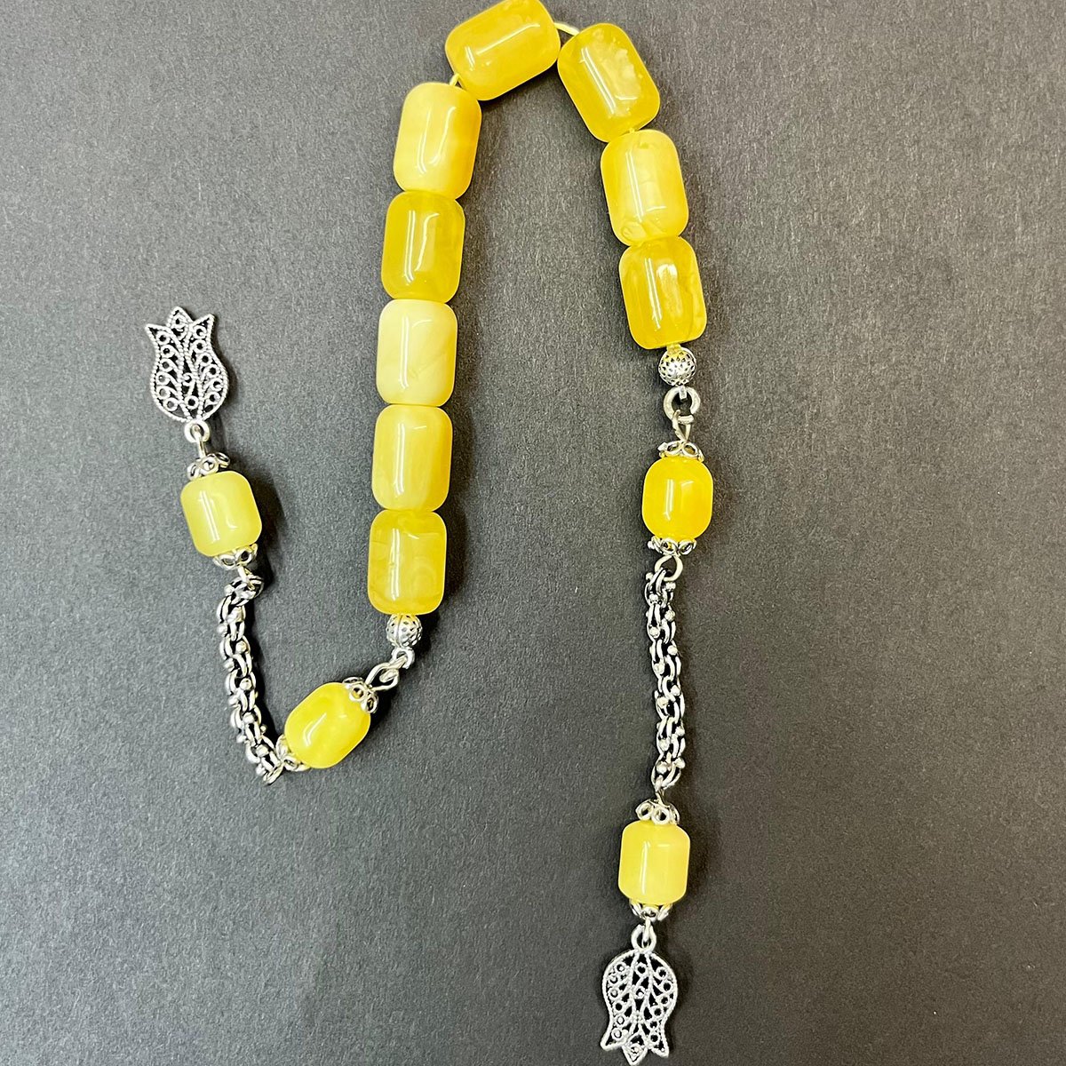 Kaliningrad Damla Kehribar Zaza Tespih 9*12 (mm)