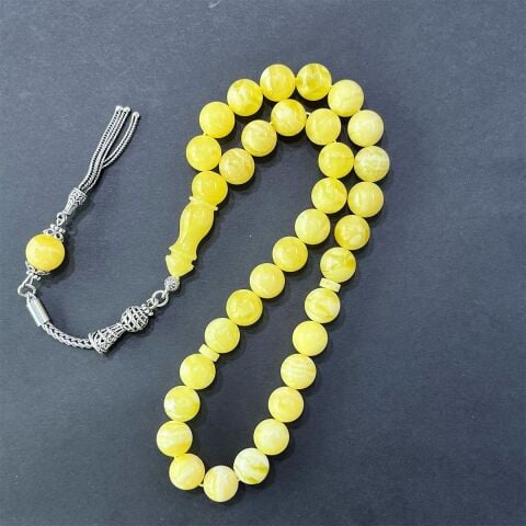 Akça Kaliningrad Damla Kehribar Küre Tespih 10,5 (mm)