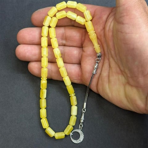 Kaliningrad Damla Kehribar Kapsül Tespih 6*10 (mm)-4