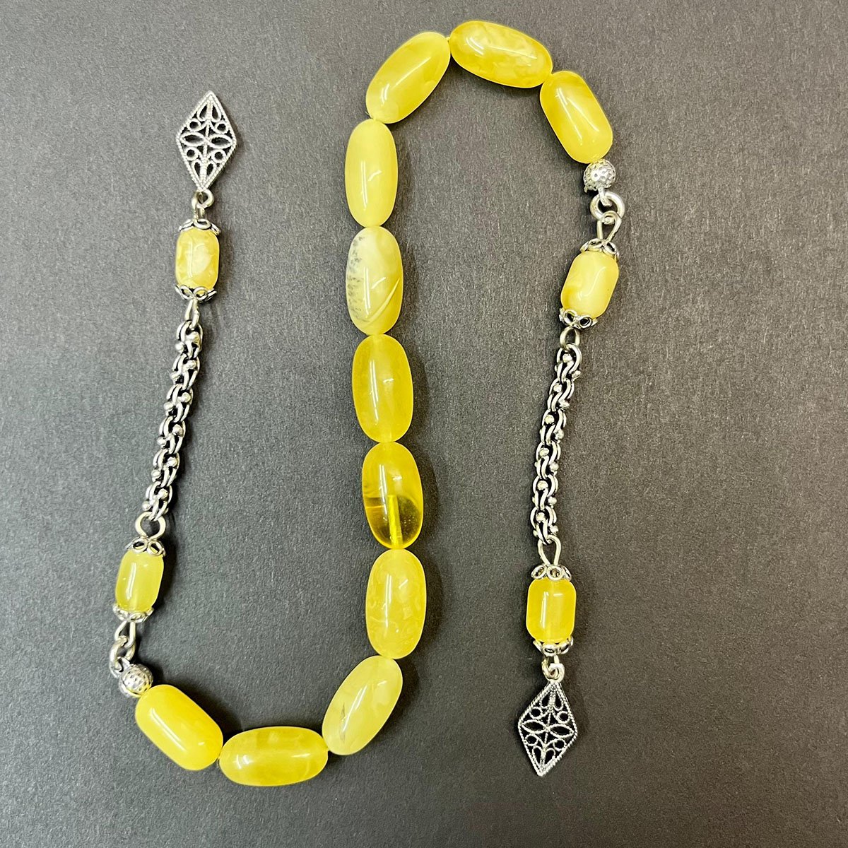 Kaliningrad Damla Kehribar Zaza Tespih 8*14 (mm)