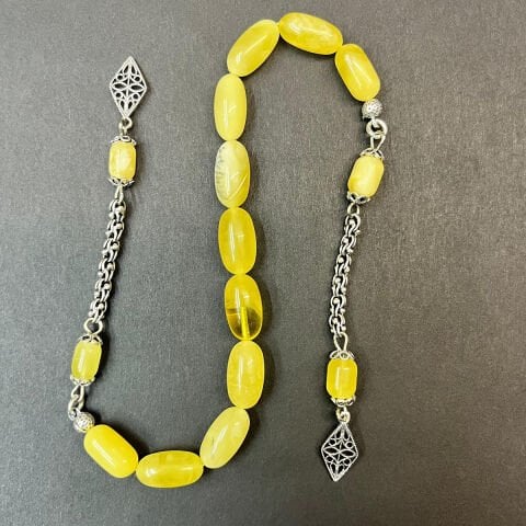 Kaliningrad Damla Kehribar Zaza Tespih 8*14 (mm)