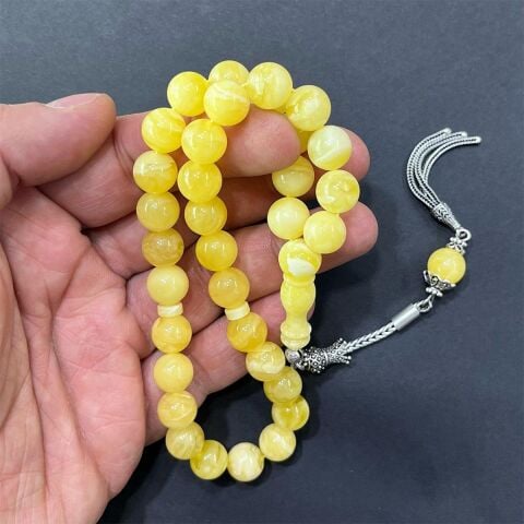 Akça Kaliningrad Damla Kehribar Küre Tespih 10 (mm)