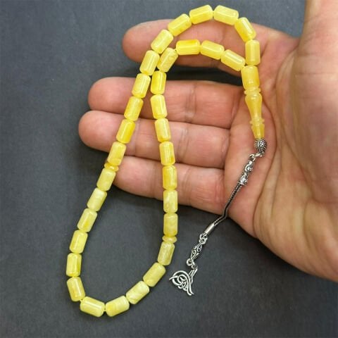 Kaliningrad Damla Kehribar Kapsül Tespih 6*10 (mm)-5