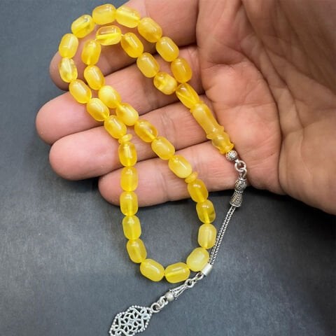 Kaliningrad Damla Kehribar Kapsül Tespih 6*9 (mm)