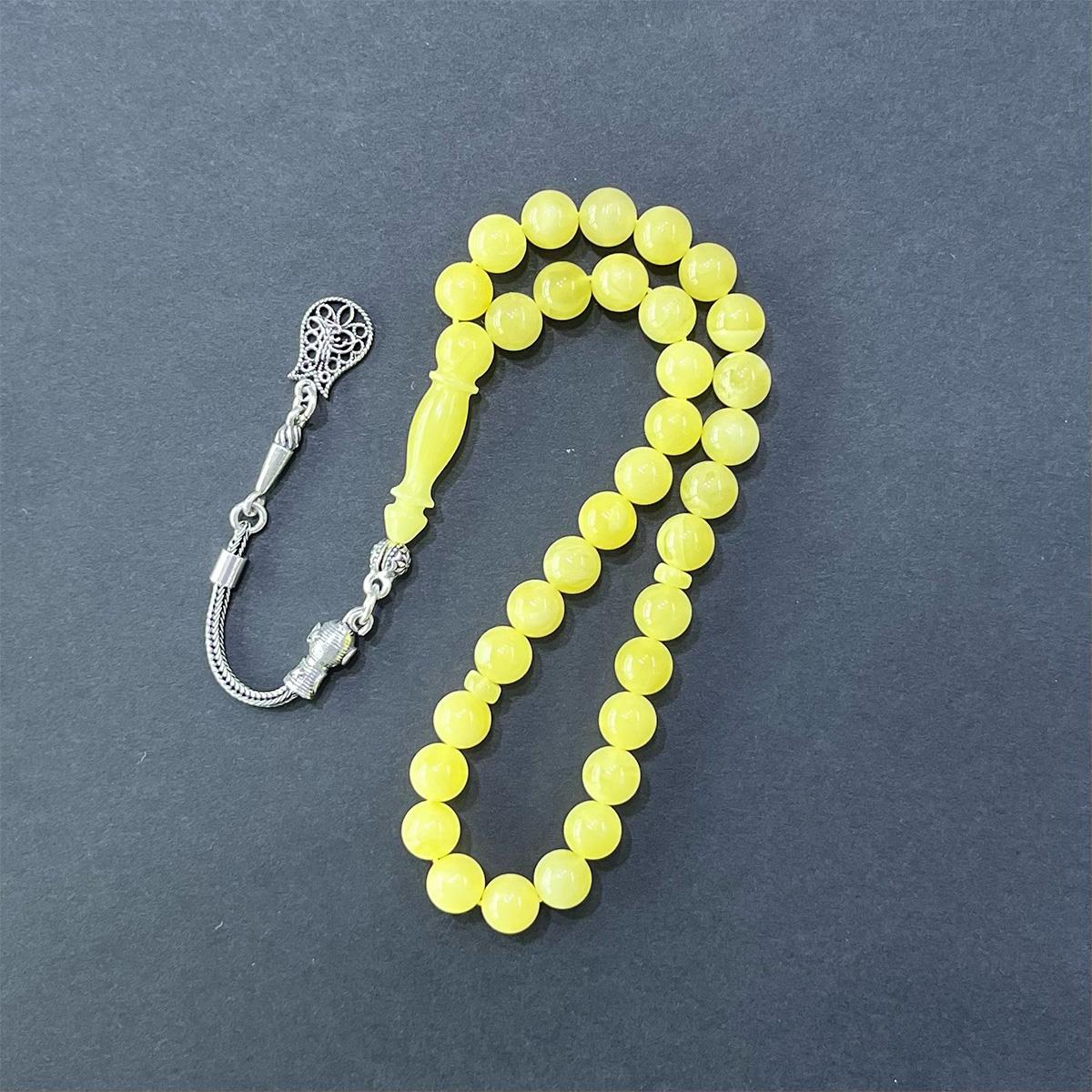 Kaliningrad Damla Kehribar Küre Tespih 7 (mm) - 2