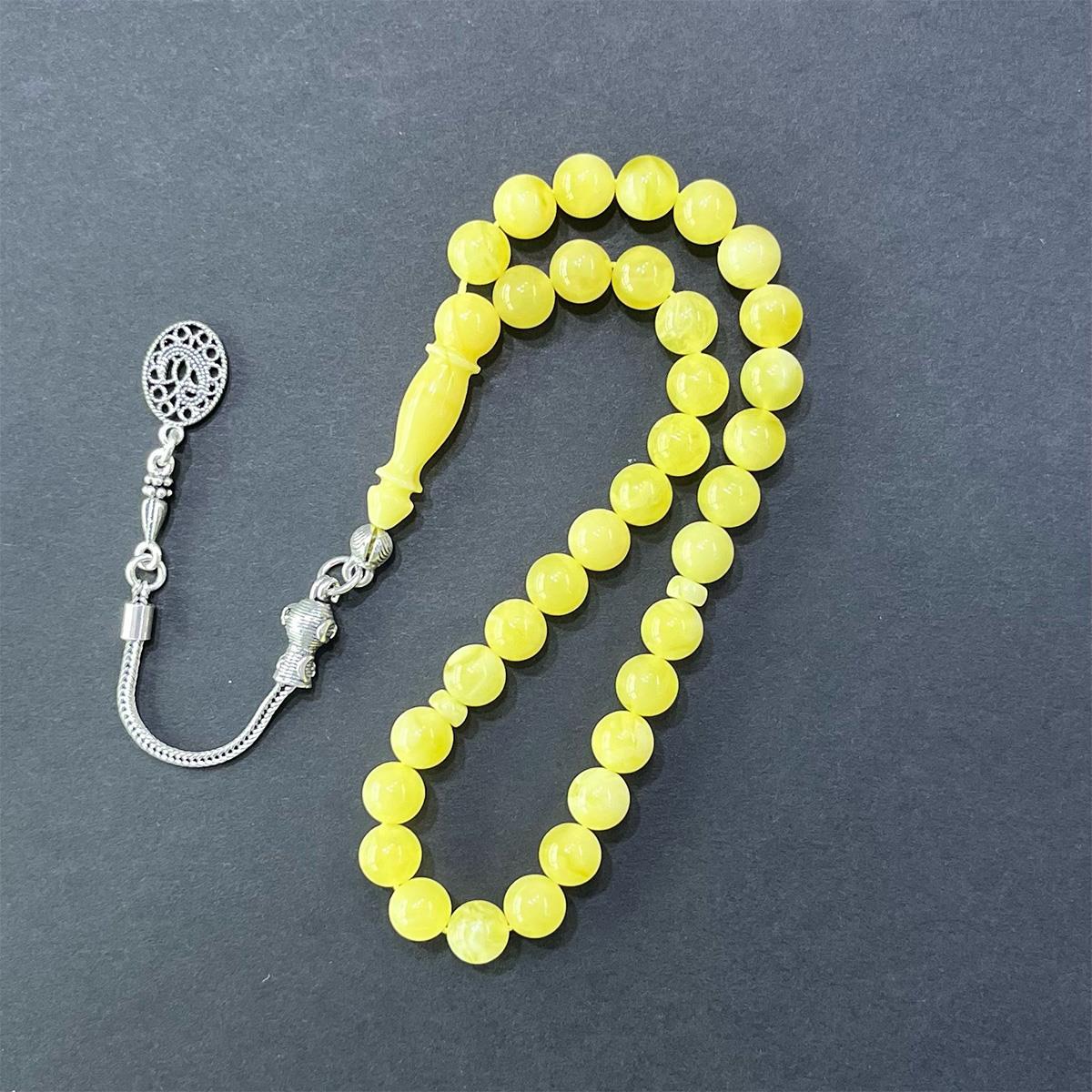 Kaliningrad Damla Kehribar Küre Tespih 7 (mm) - 3