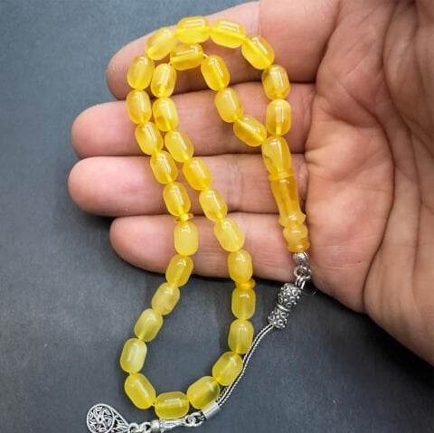 Kaliningrad Damla Kehribar Kapsül Tespih 6*9 (mm)-1