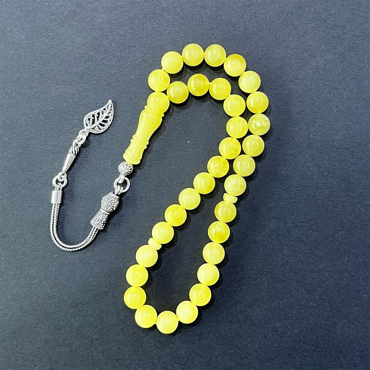 Kaliningrad Damla Kehribar Küre Tespih 7 (mm) - 5