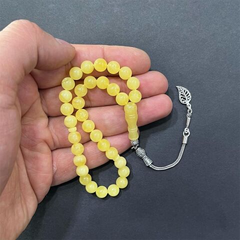 Kaliningrad Damla Kehribar Küre Tespih 7 (mm) - 5