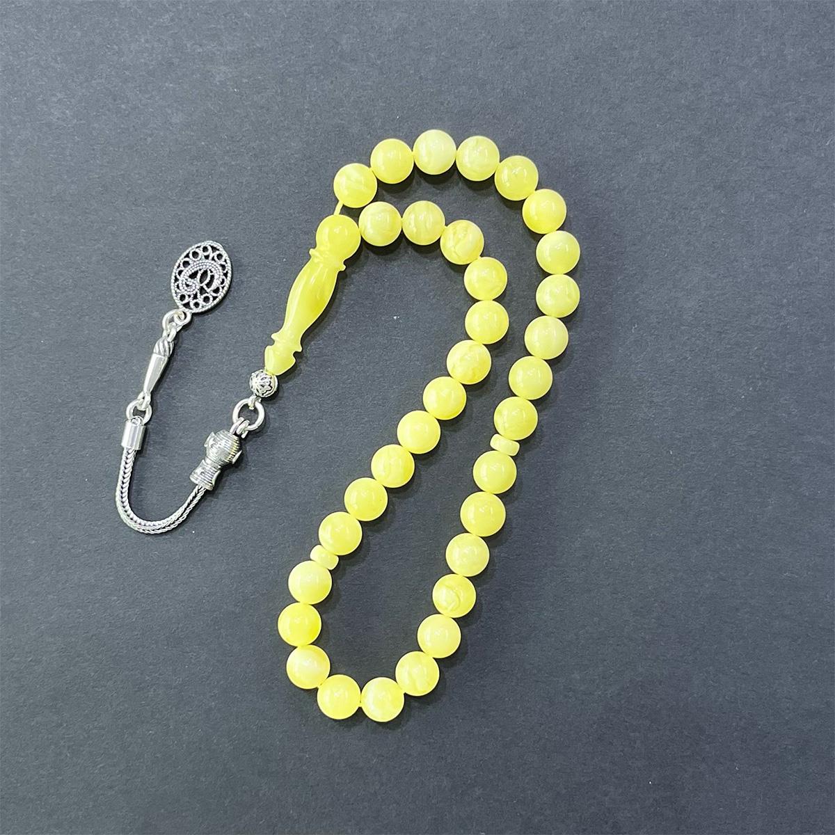 Kaliningrad Damla Kehribar Küre Tespih 7 (mm) - 6