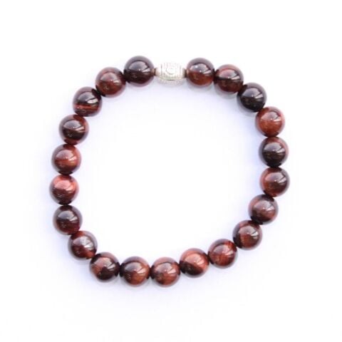 Kırmızı Kaplangözü Doğal Taş Bileklik