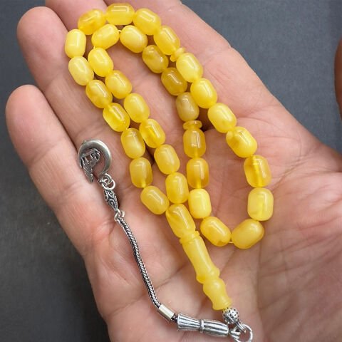 Kaliningrad Damla Kehribar Kapsül Tespih 6*9 (mm)-2