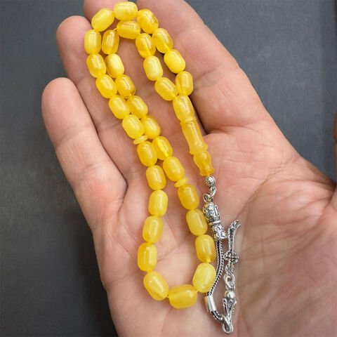 Kaliningrad Damla Kehribar Kapsül Tespih 6*9 (mm)-3