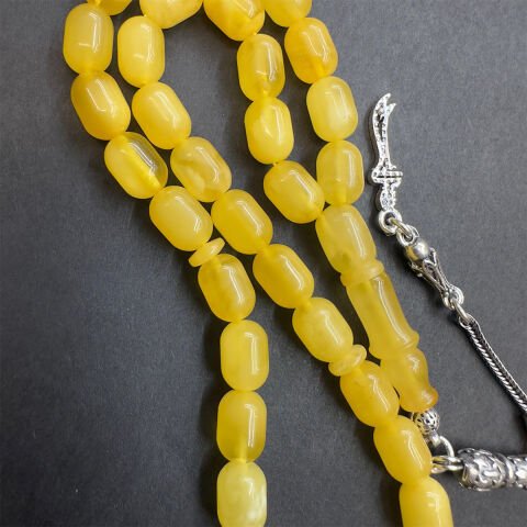 Kaliningrad Damla Kehribar Kapsül Tespih 6*9 (mm)-3