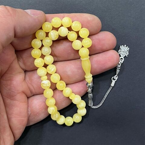 Kaliningrad Damla Kehribar Küre Tespih 7 (mm) - 8