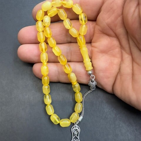 Kaliningrad Damla Kehribar Kapsül Tespih 6*9 (mm)-4