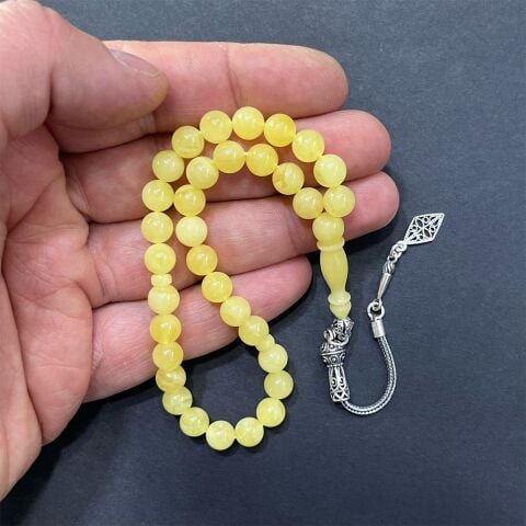 Kaliningrad Damla Kehribar Küre Tespih 7 (mm) - 9