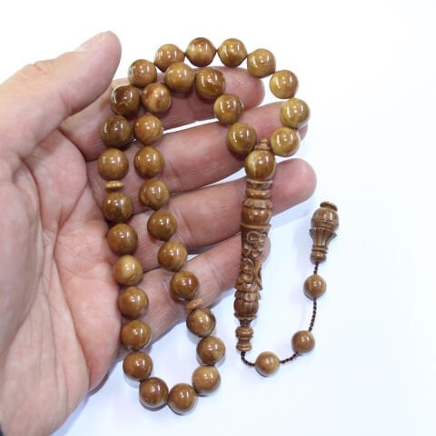 Yerli Atölye İşçiliği Oyma Kuka Tespih 9,5 (mm)