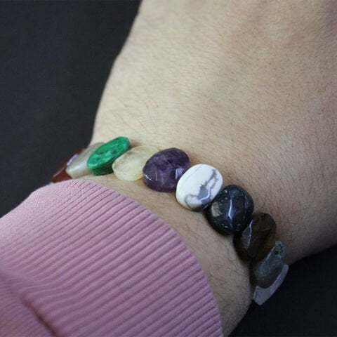 Çakra Rolex Bileklik Faset Kesim