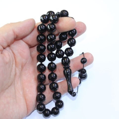 Usta İşi Oltu Taşı Tespih 11*12 (mm)