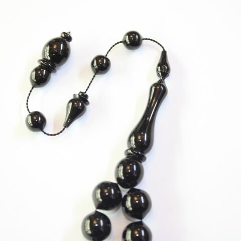 Usta İşi Oltu Taşı Tespih 11*12 (mm)