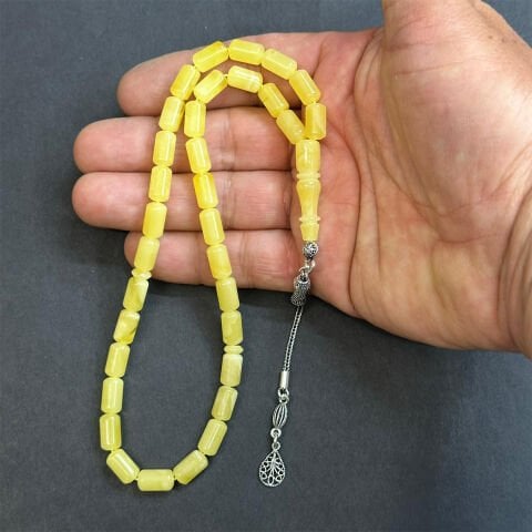 Kaliningrad Damla Kehribar Kapsül Tespih 6*10,5 (mm)-3