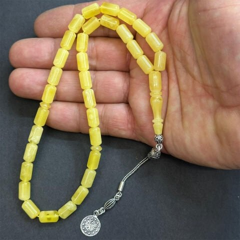 Kaliningrad Damla Kehribar Kapsül Tespih 6*10,5 (mm)-4