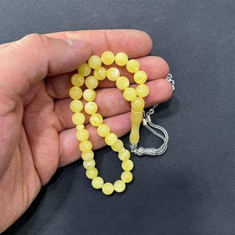 Kaliningrad Damla Kehribar Küre Tespih 7,5 (mm) - 8