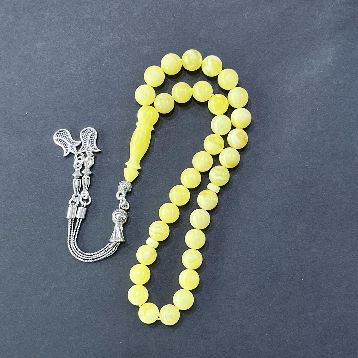 Kaliningrad Damla Kehribar Küre Tespih 7,5 (mm) - 9