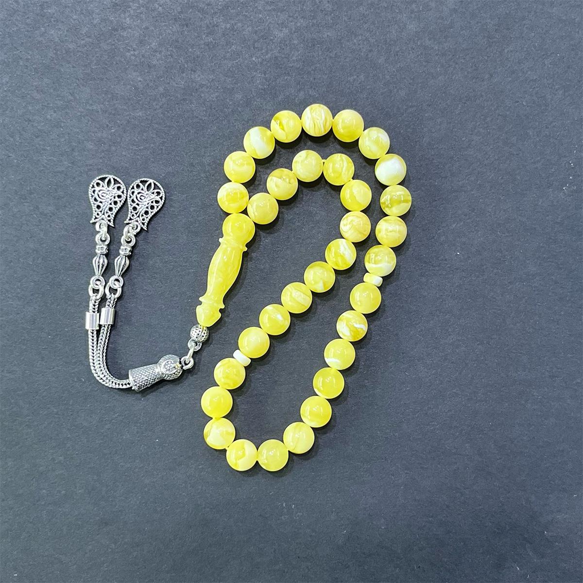 Akça Kaliningrad Damla Kehribar Küre Tespih 7,5 (mm)