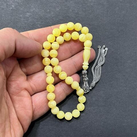 Akça Kaliningrad Damla Kehribar Küre Tespih 7.5 (mm)